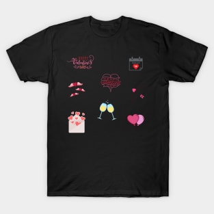 Valentines Day Sticker Pack T-Shirt